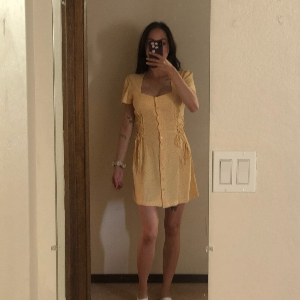 Amuse Society Floral Print Mini Dress